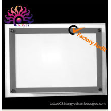 A4 acrylic light box crystal light sign portable display tattoo light box for tattoo